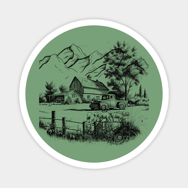 Country life Magnet by Country merch